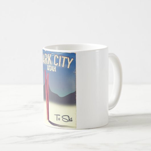 Tramposter van de skipposter van het park Utah Koffiemok (Voorkant rechts)