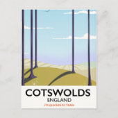 Tramposter voor landschapsonderbieding briefkaart (Voorkant)