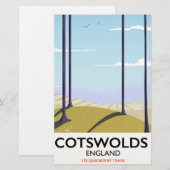 Tramposter voor landschapsonderbieding briefpapier (Voorkant / Achterkant)