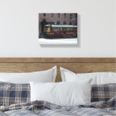 tramrestaurant canvas afdruk (Insitu (Slaapkamer))