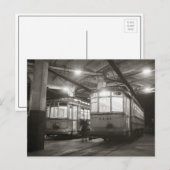 Trams bij het Terminal, 1943 Briefkaart (Voorkant / Achterkant)