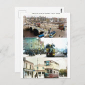  trams in Dublin stad, Ierland Briefkaart (Voorkant / Achterkant)