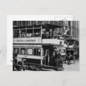 Trams in Manchester, c.1900 Briefkaart (Voorkant / Achterkant)