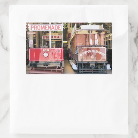 TRAMS RECHTHOEKIGE STICKER (Tas)