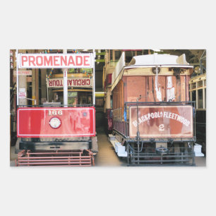 TRAMS RECHTHOEKIGE STICKER