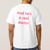 Tran, Docter is een docter, ik ben geen docter.. T-shirt (Achterkant)