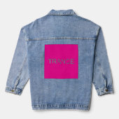 Trance Electronic Dance Muziek Denim Jacket (Achterkant)