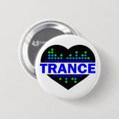 Trance Heart-ontwerp Ronde Button 5,7 Cm (Voorkant /achterkant)
