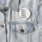 Trance House Techno Electro Dance Rave shirt Ronde Button 5,7 Cm (In situ)