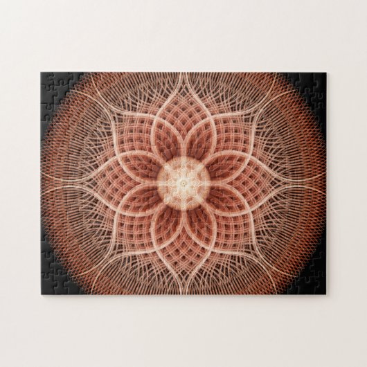 Trance Lotus Mandala Legpuzzel (Horizontaal)