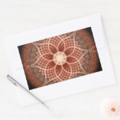Trance Lotus Mandala Rechthoekige Sticker (Envelop)