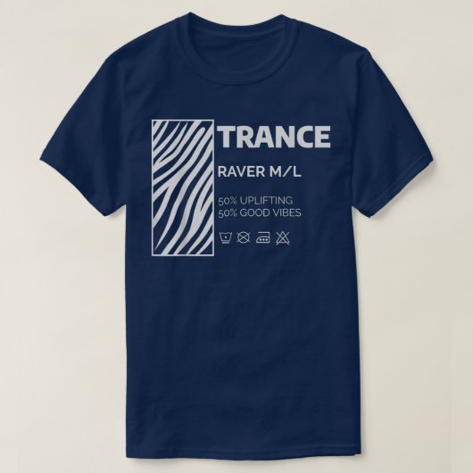 Trance Music Dance Music Techno Tech House Hard TR T-shirt (Design voorkant)