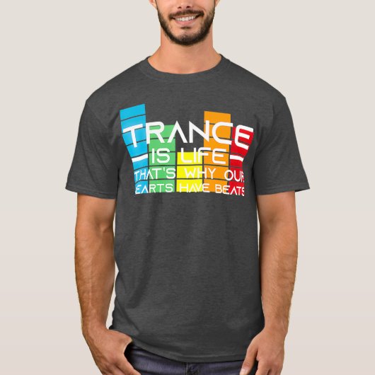 Trance Music Retro  DJ Cadeau T-shirt (Voorkant)