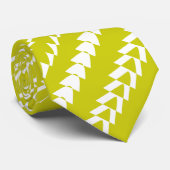 Trance Party - Banana Yellow and White Stropdas (Opgerold)