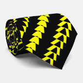 Trance Party - Black and Yellow Stropdas (Opgerold)