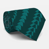 Trance Party - Dark Green en Moss Green Stropdas (Opgerold)