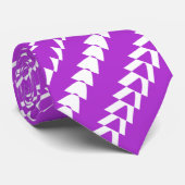 Trance Party - Majestic Paars en White Stropdas (Opgerold)