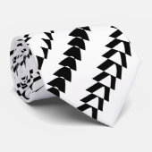 Trance Party - White en Black Stropdas (Opgerold)