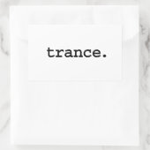 Trance. Rechthoekige Sticker (Tas)
