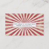 trance red sunburst Hypnotherapeut visitekaartje (Achterkant)