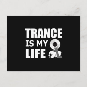 Trance Techno Music Rave DJ House Dance Gift Idee Briefkaart