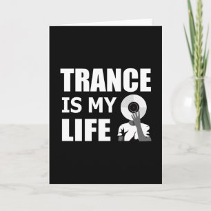 Trance Techno Music Rave DJ House Dance Gift Idee Kaart