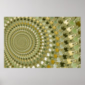 Trancetunnel - Fractaal Poster (Voorkant)