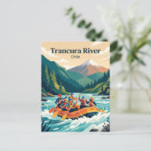 Trancura Rivier, Pucon Chilië Briefkaart (Staand voorkant)