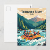Trancura Rivier, Pucon Chilië Briefkaart (Voorkant / Achterkant)