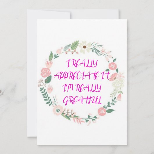 Trand Thanku kaart (Voorkant)