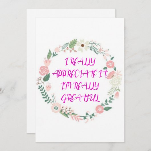 Trand Thanku kaart (Voorkant / Achterkant)