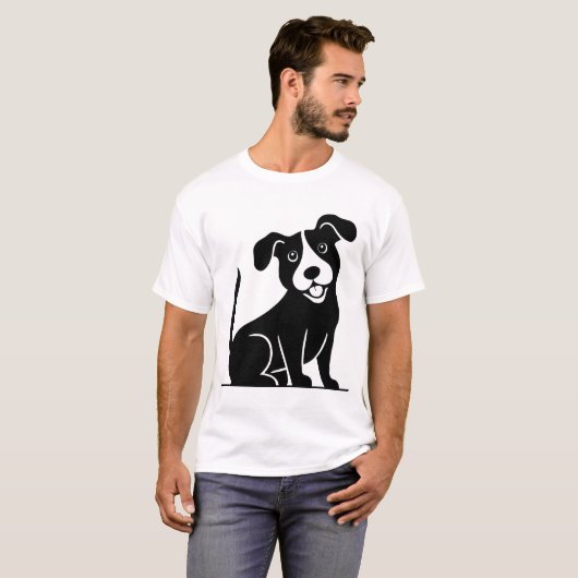 Trandy Cat: vectorontwerp T-shirt (Voorkant volledig)