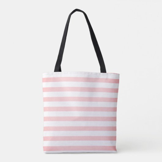 Trandy Striped, Daisy-Personalized Tote Bag (Achterkant)