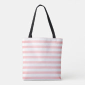 Trandy Striped, Flamingo, Cocktail - Personalized Tote Bag (Achterkant)