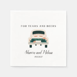 Tranen en bieren Gewoon Getrouwd Cocktail servet