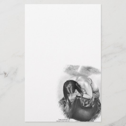 Tranen in de Hemelse Stationery Briefpapier (Voorkant)