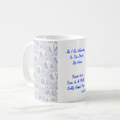 "Tranen in een fles" Koffiemok (Voorkant links)