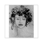 Tranen Medusa Fantasy Mythe Magic Maureen Girard Rubberstempel (Afrduk)