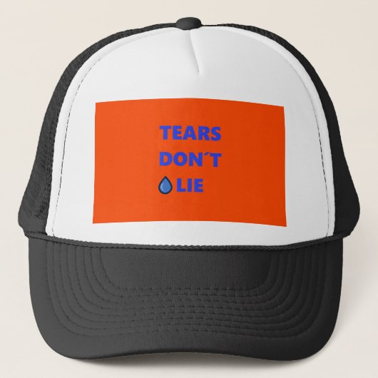 Tranen niet liegen trucker pet (Voorkant)