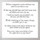 tranen poster (Voorkant)