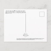 "Tranen" Schriftuurlijke briefkaart van Openbaring (Achterkant)