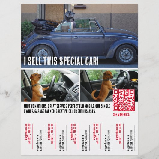 Tranen trekkende autovlieger flyer (Voorkant)