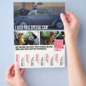 Tranen trekkende autovlieger flyer (Hand)