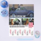 Tranen trekkende autovlieger flyer (Enkel)