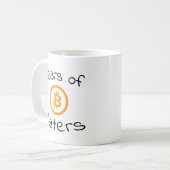 Tranen van Bitcoin Haters Grappige BTC Koffiemok (Voorkant links)