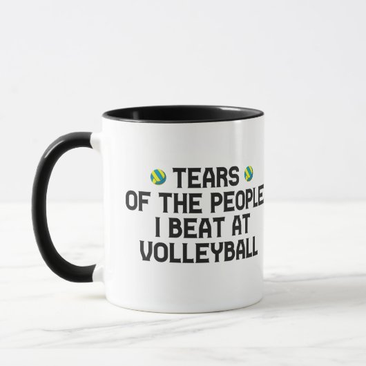 tranen van de mensen die ik bij volleyball Funny s Mok (Links)