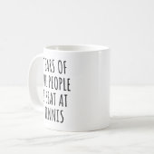 tranen van de mensen die ik in Tennis sla Koffiemok (Voorkant links)