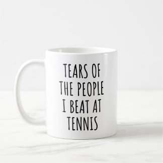 tranen van de mensen die ik in Tennis sla Koffiemok