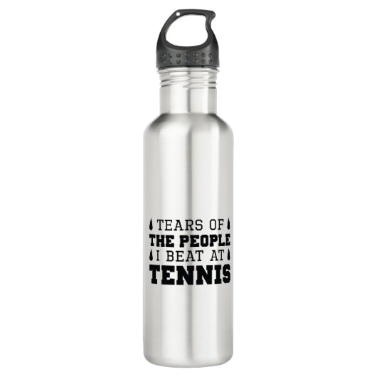 tranen van de mensen die ik in Tennis sla Waterfles (Voorkant)