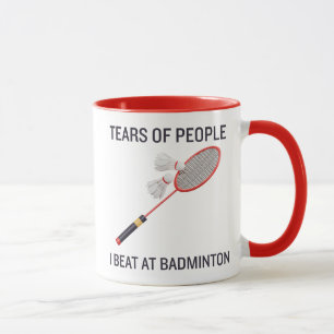 Tranen van de mensen die ik versla bij Badminton Mok